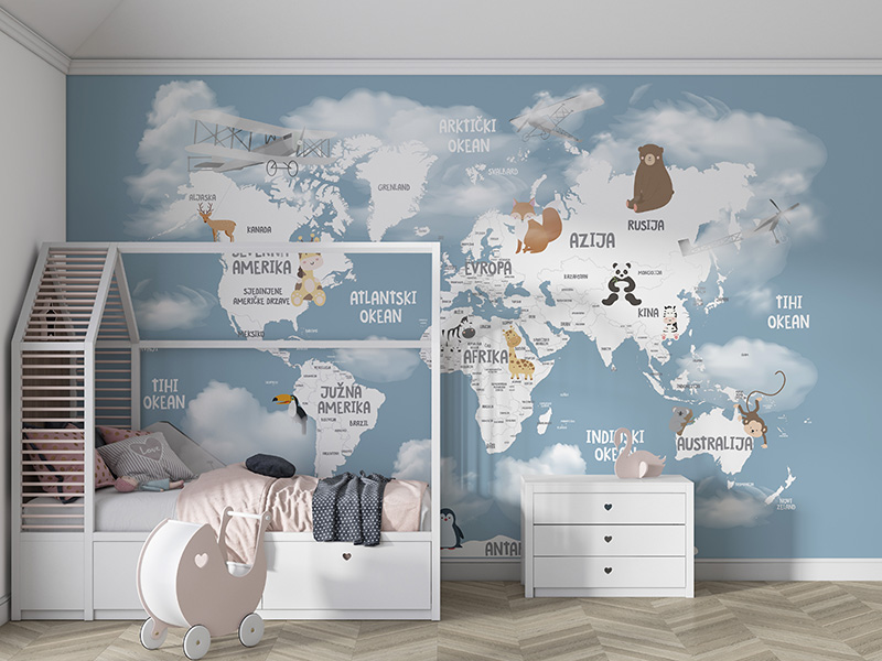 Foto tapete Mapa sveta 37, foto tapeta na zidu